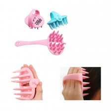 Silicone Shampoo Scalp Massage Brush with Easy Handle